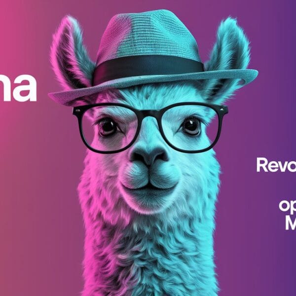 a poster with the text llama 3 2 revolutionizing a aoyVTu0DT4y58pgDZmulXQ aXIdxKhpRP 0SRIGsIiXTA