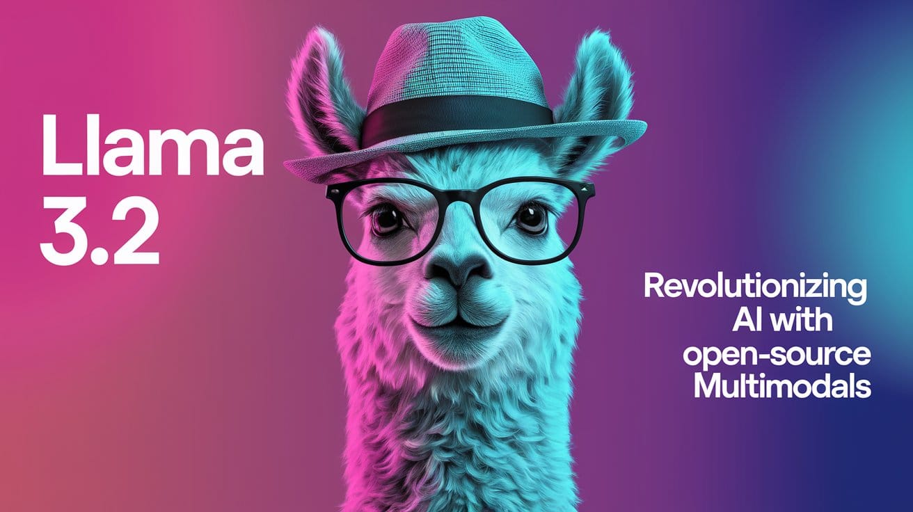 a poster with the text llama 3 2 revolutionizing a aoyVTu0DT4y58pgDZmulXQ aXIdxKhpRP 0SRIGsIiXTA